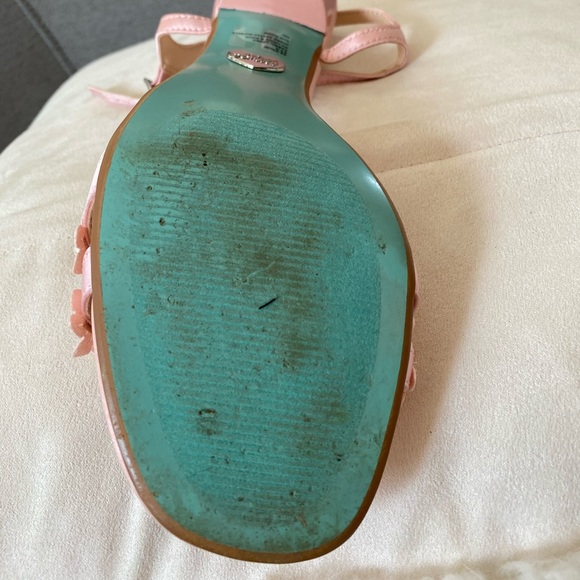 Pink flower strap heels - Picture 4 of 7